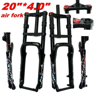 Fat Bike Fork 20*4.0 QR 135mm Mountain Snow Suspension Air Fork 4.0" Tires - Picture 1 of 14