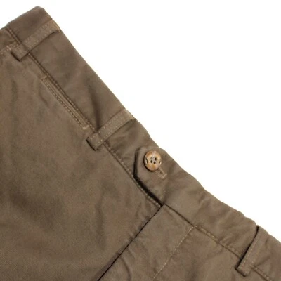 Hiltl NWT Chinos / Casual Pants Size 32 US Dolye In Solid Brown Cotton Blend - Изображение 1 из 4
