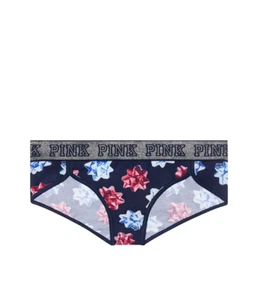 Victoria's Secret PINK Logo Hipster Panty Bows Ribbon - Picture 1 of 1