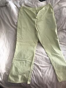 scrub pants for women, large, light green