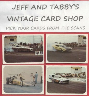 1972 Fleer  AHRA DRAG NATIONALS  / SEE DROP DOWN MENU - Image 1 of 4