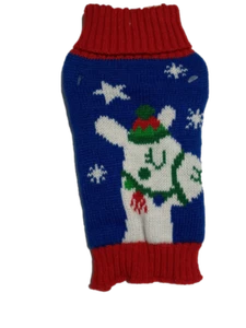 Suéter Tejido Pet Central Invierno Perro, Talla XS, Llama Navidad Azul y Rojo - Imagen 1 de 5