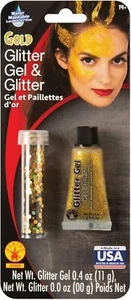 Glitter Gel & Glitter Makeup Fancy Dress Up Halloween Costume Accessory 5 COLORS - Picture 1 of 6