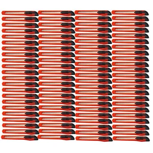100 Bulk Small Red Utility Knife Box Cutters Snap Off Blade 9MM Blade - Picture 1 of 9