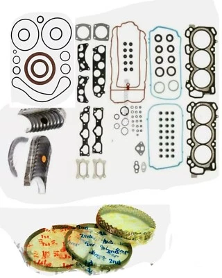 Juego completo de cojinetes de anillos Fit 08-17 Acura RDX TL TSX Honda 3.5 J35Y1 J35A7 Foto 1 de 4