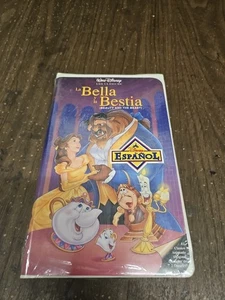 Walt Disney Beauty and the Beast VHS 1992 SPANISH DUBBED! Black Diamond Sealed - Picture 1 of 7