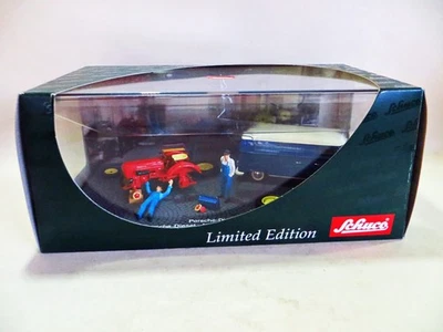 SCHUCO 02614 'PORSCHE DIESEL JUNIOR TRACTOR & VW T1 FURGONETA FURGONETA', 1:43 RARO Foto 1 de 4