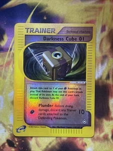 2003 Pokemon Aquapolis E-Card Series Darkness Cube 01 Reverse Holo 119/147 - Picture 1 of 2