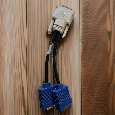 DUAL VGA Ports Adapter Female HP Dell. DMS-59 to two VGA Outputs All brands - Image 1 of 3