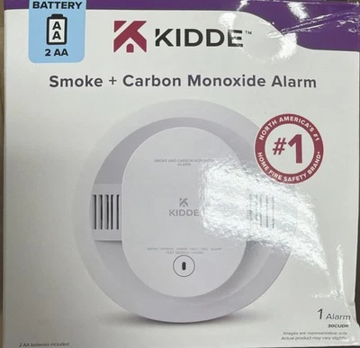 Kidde 30CUDR‑V Combo Smoke & CO Alarm – AA Battery, Voice Alerts, Photoelectric - Image 1 of 2