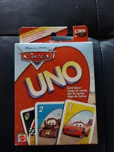 NEW SEALED DISNEY PIXAR CARS MATTEL UNO CARD GAME FAMILY GAME NIGHT - Picture 1 of 4
