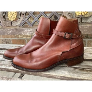 10 B Vintage Barrie Ltd. Brown Leather Jodhpur Boots Made in England - Picture 1 of 5