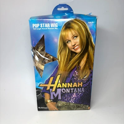 NUEVA Peluca Concierto Disney Hannah Montana Miley Cyrus Y2K Vestir Halloween Rubia Foto 1 de 4