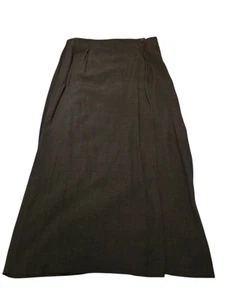 Falda Eileen Fisher Negra Lino Viscosa Ligera Negra Envoltura Talla Grande 14 - Imagen 1 de 13