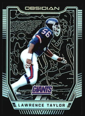 Panini Obsidian Lawrence Taylor Silver Prizm 2018/100 #99 Foto 1 de 2