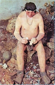 Flint Ridge Museum Mannequin Glenford Ohio Postcard 43739 Unposted - Picture 1 of 2