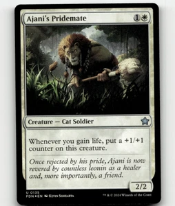 Lámina - MTG - Ajani's Pridemate #135 - Fundaciones - Imagen 1 de 1