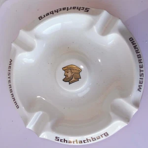 Cendrier Ashtray publicitaire - SCHARLACHBERG MEISTERBRAND 22,5 cm  Ø - Picture 1 of 6