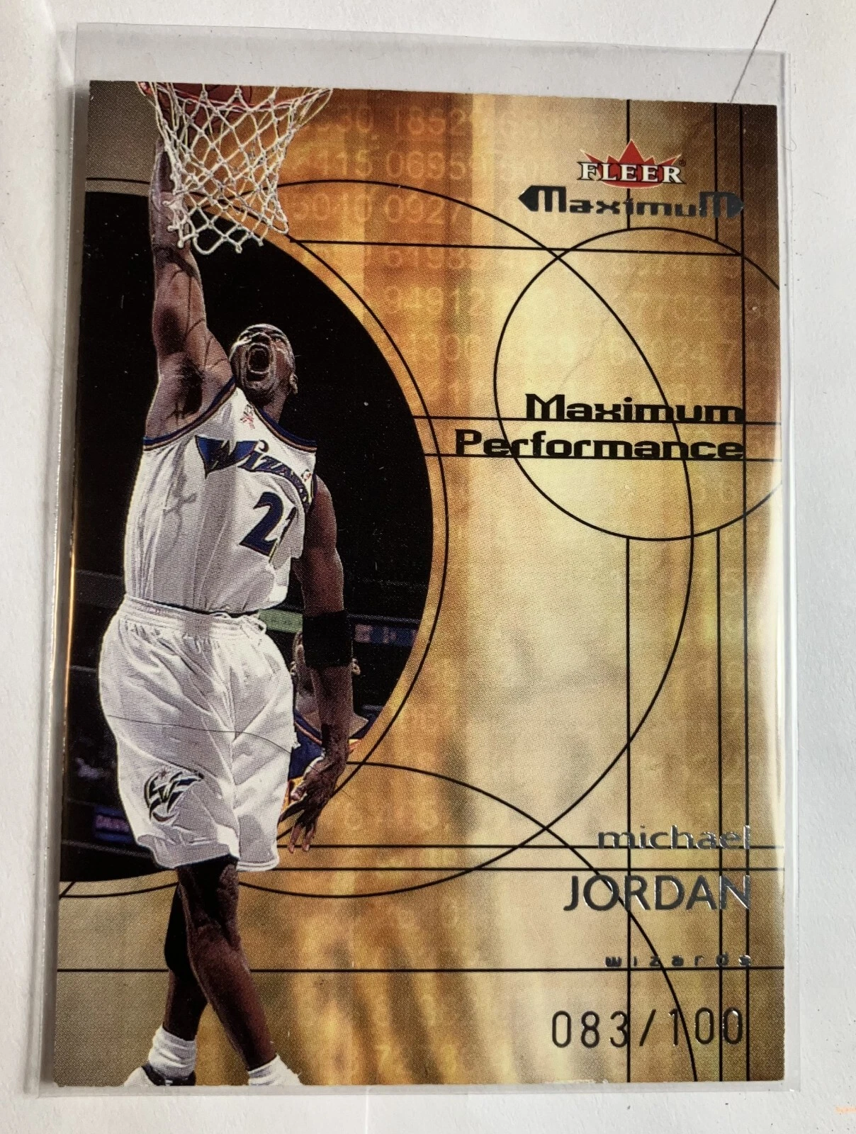 Michael Jordan 2001-02 Fleer Maximum Performance #4 (83/100) Washington Wizards