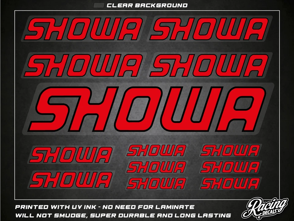 JAKEDESIGNS Pegatinas/calcomanías SHOWA - 13 pegatinas impresas y cortadas de alta calidad *respaldo transparente*