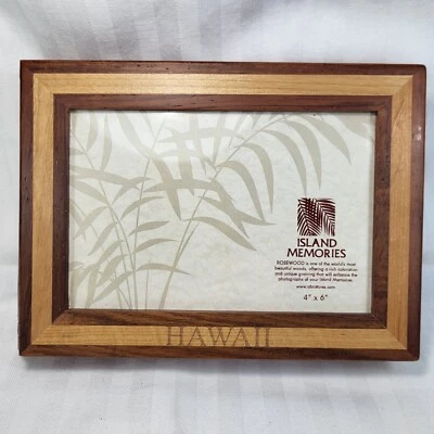 Палисандровая фоторамка альбом дисплей коробка для хранения вмещает 41 4 x 6 дюймов фотографии ГАВАЙИ дерево - Изображение 1 из 4