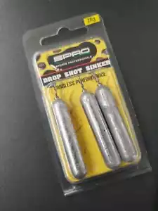 Spro LEAD DROP SHOT SINKER Bleie 28g 3 Stück Dropshot Blei Dropshotblei OVP NEW - Bild 1 von 1