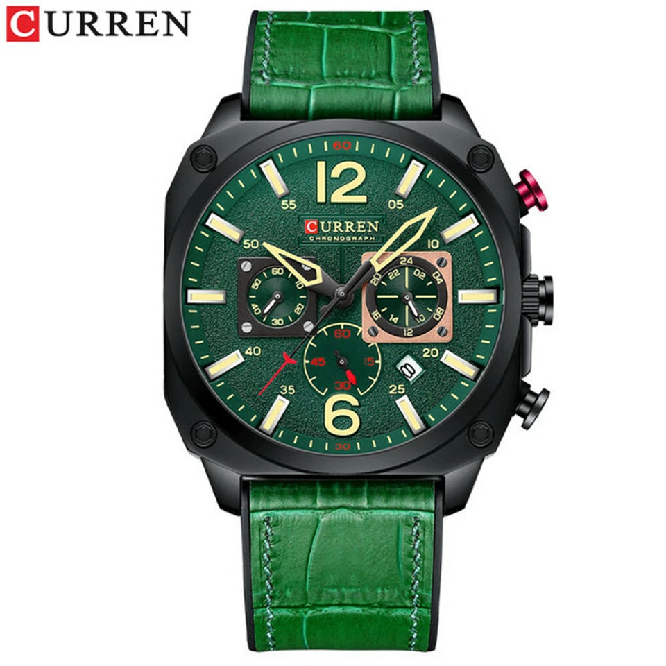 curren watch 8398 Original Men Wrist Watches Leather Strap Business Luxury Fas