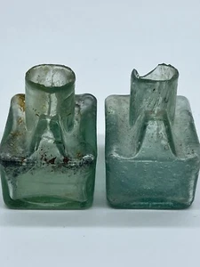 VINTAGE ANTIQUE INK BOTTLEs COLLECTABLE LOT OF 2 BOTTLE - Picture 1 of 10