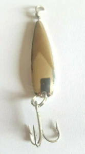 CUCCHIAINO ONDULANTE ARGENTO LISCIO 2,5/4/7/8 GRAMMI TROTA BASS ASPIO - Foto 1 di 3