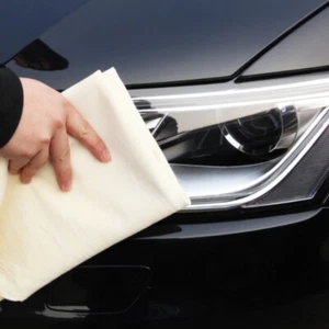 Natural Chamois Leather Car Washing Towels Car home Window Glass Drying Cleaning - Picture 1 of 7