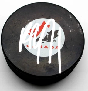 Paul Coffey Signed Team Canada Oilers Hockey Puck w/Beckett COA BR67704 - Picture 1 of 2