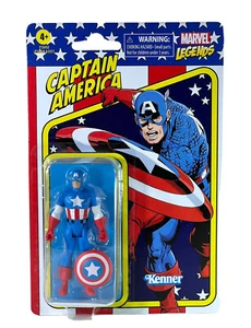 Marvel Legends Retro Collection Captain America Hasbro Kenner 3.75” - Picture 1 of 4
