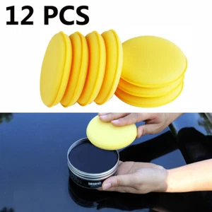 12 Stück Auto Applikator Reinigung Politur Pad Schaum Schwamm Mikrofaser Wachs - Bild 1 von 9