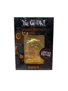 YuGiOh 24 quilates chapado en oro Kuriboh | Fanattik edición limitada NUEVO - Imagen 1 de 4