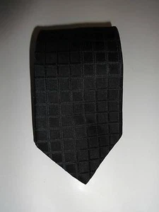 Cravatta da uomo cravatta collo di seta nera DKNY - Foto 1 di 1
