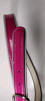 CINTURÓN RAVER VINILO ROSA DÉCADA DE 1990 RADIO M L SE ADAPTA A 34 38 PULGADAS PLANO ALREDEDOR Foto 1 de 4