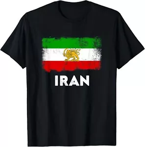 Persia Flag Old Iran Flag Lion Sun T-Shirt Hoodie - Picture 1 of 11