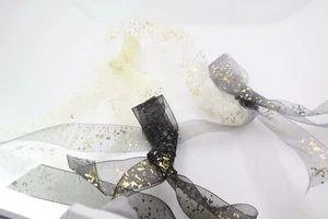 Cinta de encaje de gasa de calidad cinta de gasa cinta de decoración de boda de flor ancha - Imagen 1 de 19