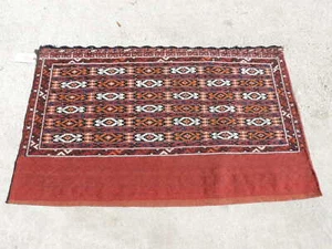 3x4ft. Antiker Turkoman Sarouk Wollteppich - Bild 1 von 7