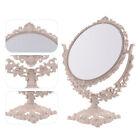  Travel Makeup Mirror Retro European Style Vanity Round Stand Decorate