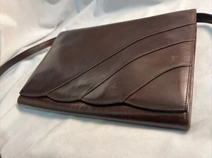 Vintage Salvatore Ferragamo Brown Purse handcrafted in Italy Leather Handbag - Picture 1 of 8