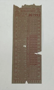 VINTAGE Michigan Forest International RAILROAD Punch Ticket - Bild 1 von 10