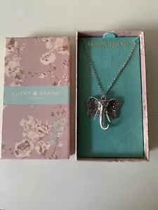 ☘Collar colgante elefante cristal pavé marca Lucky nuevo con etiquetas - Imagen 1 de 7