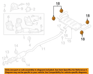 MAZDA OEM 00-24 3 Exhaust System Exhaust Components-Muffler Insulator BP4740061A - Picture 1 of 2