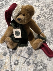 Bufanda de peluche Boyds Bear Nickleby S Claus 16" 1999 - Imagen 1 de 6