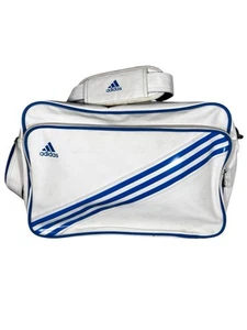 Adidas Originales Unisex Bolso Mensajero Blanco Azul 3 Rayas Logo Retro Airliner - Imagen 1 de 14