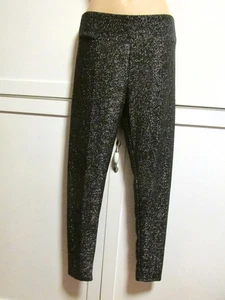 Neu mit Etikett No Boundaries hoch geschnittene Wildleder-Knöchellegging - schwarz silber - Mädchen L /11-13 - Bild 1 von 6