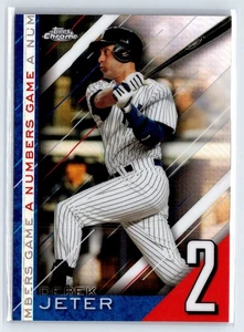 2020 Topps Chrome Update A Numbers Game #NGC-22 Derek Jeter - Picture 1 of 2