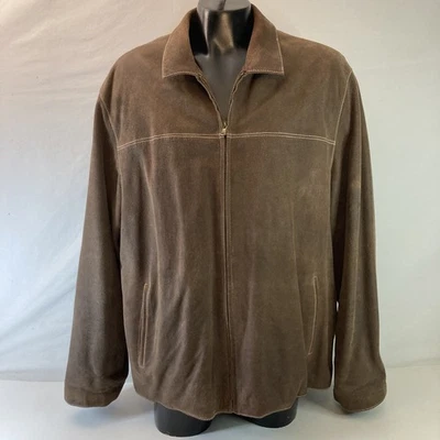 Vintage Wilson Leather Pelle Studio Bomber Suede Jacket Brown Mens 2XL - Image 1 of 4