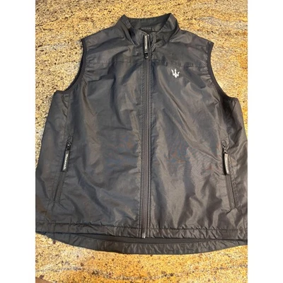 Maserati Hombres Chaleco Cremallera Completa Chaqueta Sin Mangas Negro Ligero Mediano Foto 1 de 4